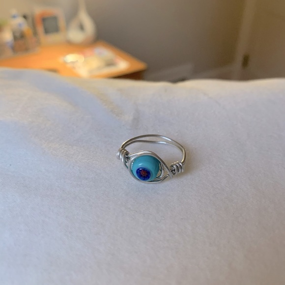 Adjustable bead wire-wrapped ring - Picture 2 of 4